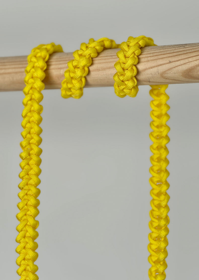 Geflochtene Handykette - Yellow