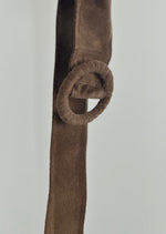 Wildledergürtel "Gaia" - Dunkelbraun