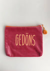 Kosmetiktäschchen Big "Gedöns" - Pink/Orange