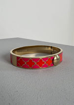 Armreif "Klee" - orange/pink