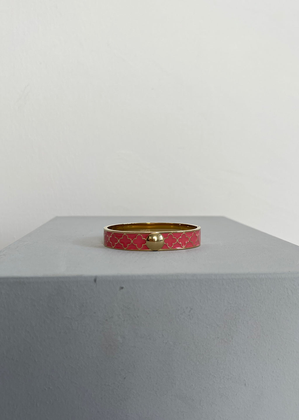 Armreif "Klee" - orange/pink