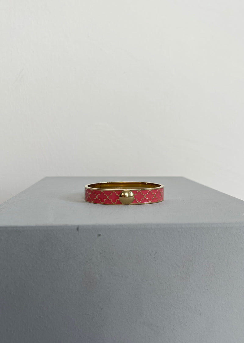 Armreif "Klee" - orange/pink