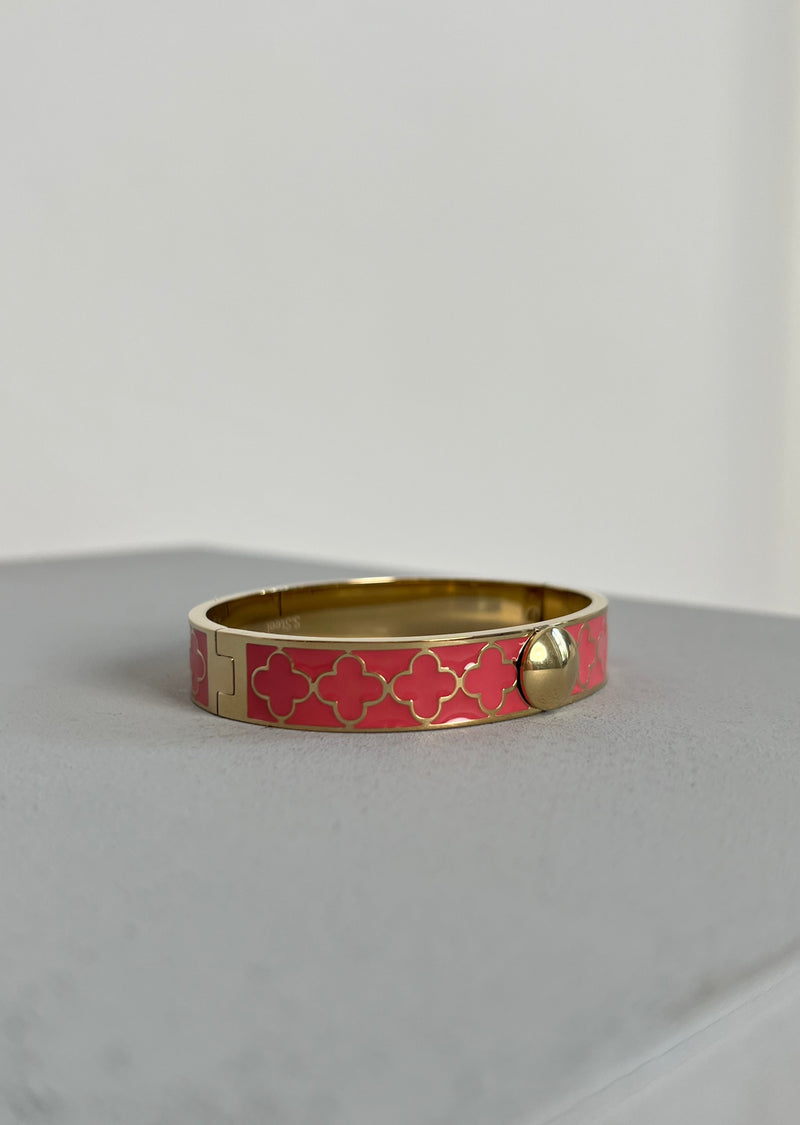 Armreif "Klee" - rosa