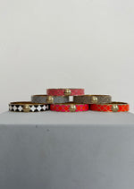 Armreif "Klee" - orange/pink