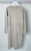 Strickkleid "Siri"- beige