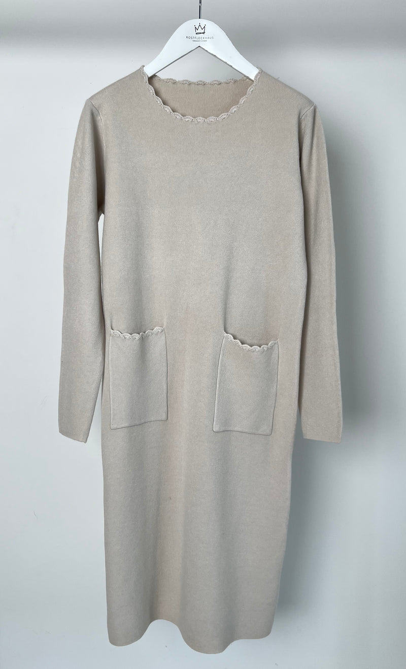 Strickkleid "Siri"- beige