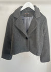 Cropped Trench - "Taiga" - Grau