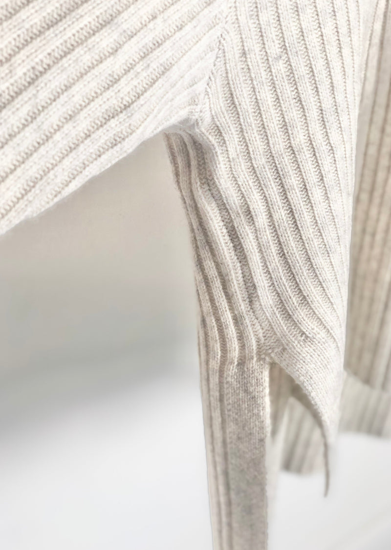 Flona Cashmere-Pullover "Catkin" - Hellgrau