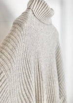Flona Cashmere-Pullover "Catkin" - Hellgrau