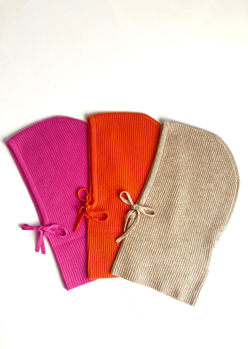 Flona Cashmere Balaclava - Hot Pink