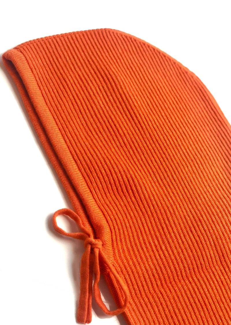 Flona Cashmere Balaclava - Hot Orange
