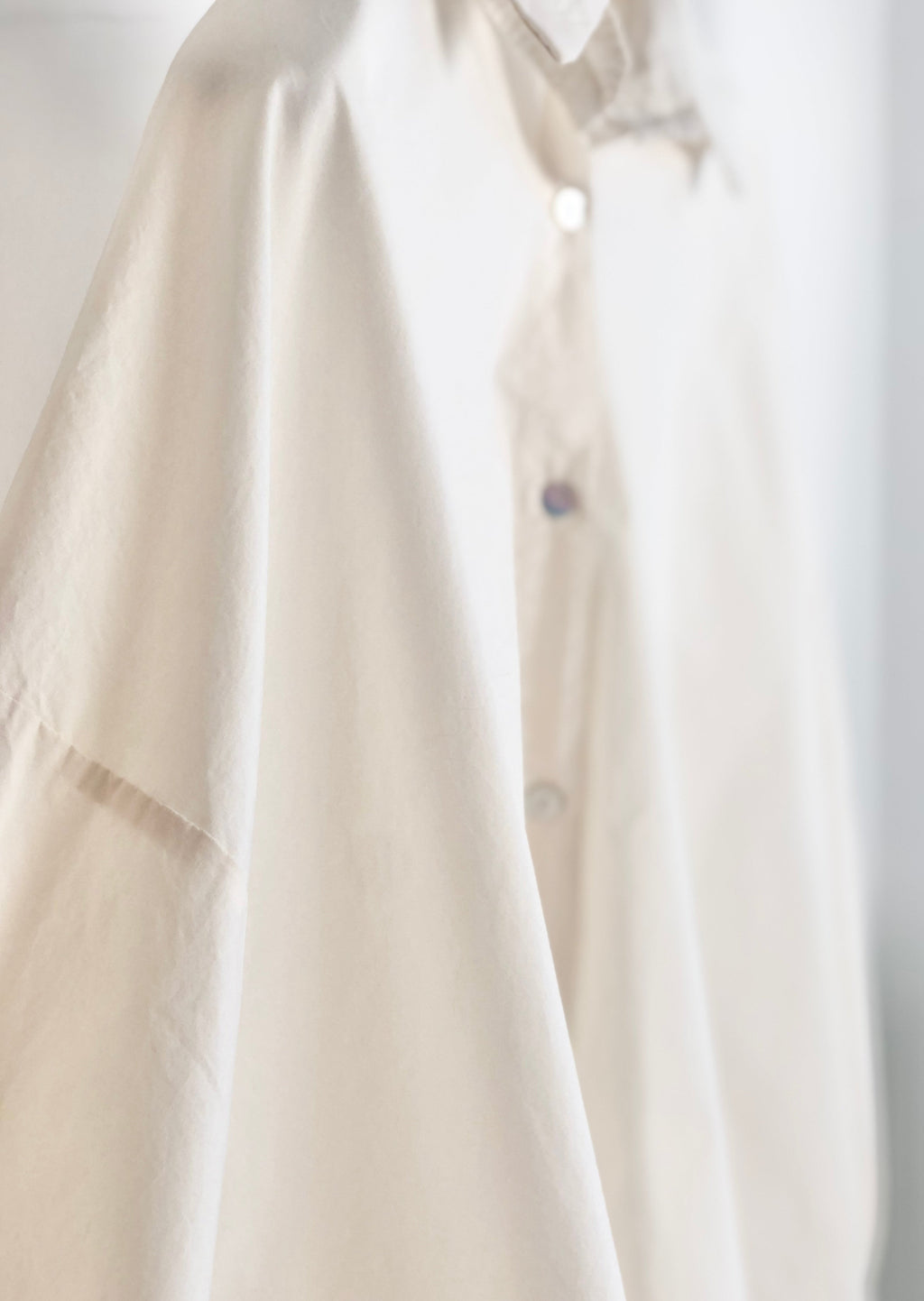 Langarm Hemdbluse "Lari" - Beige
