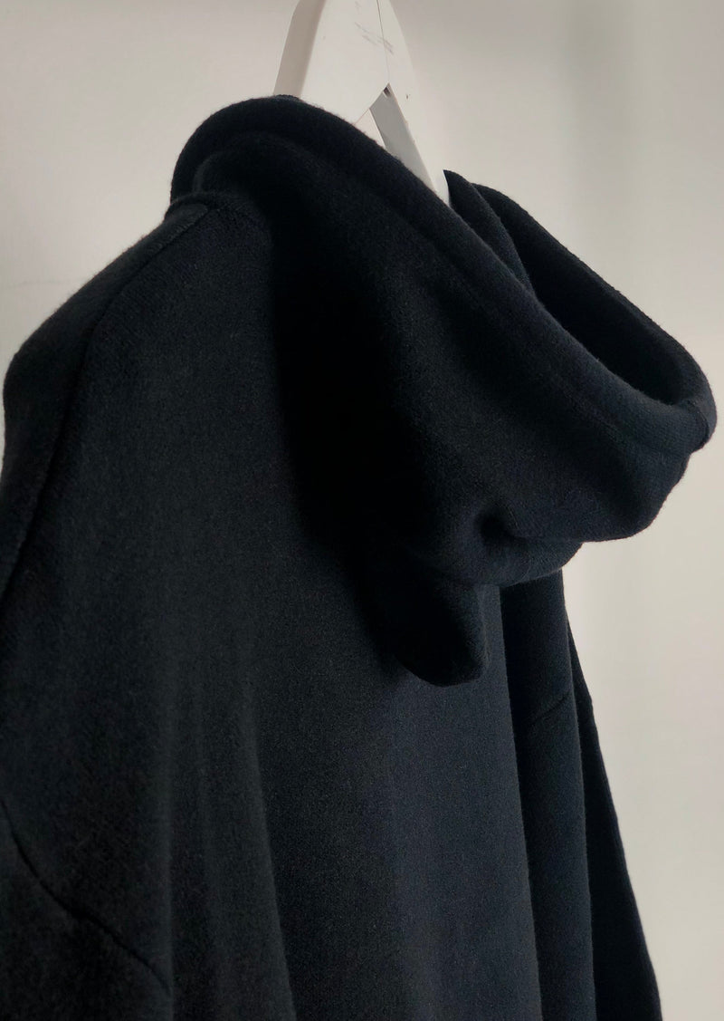 Strickhoodie - Black