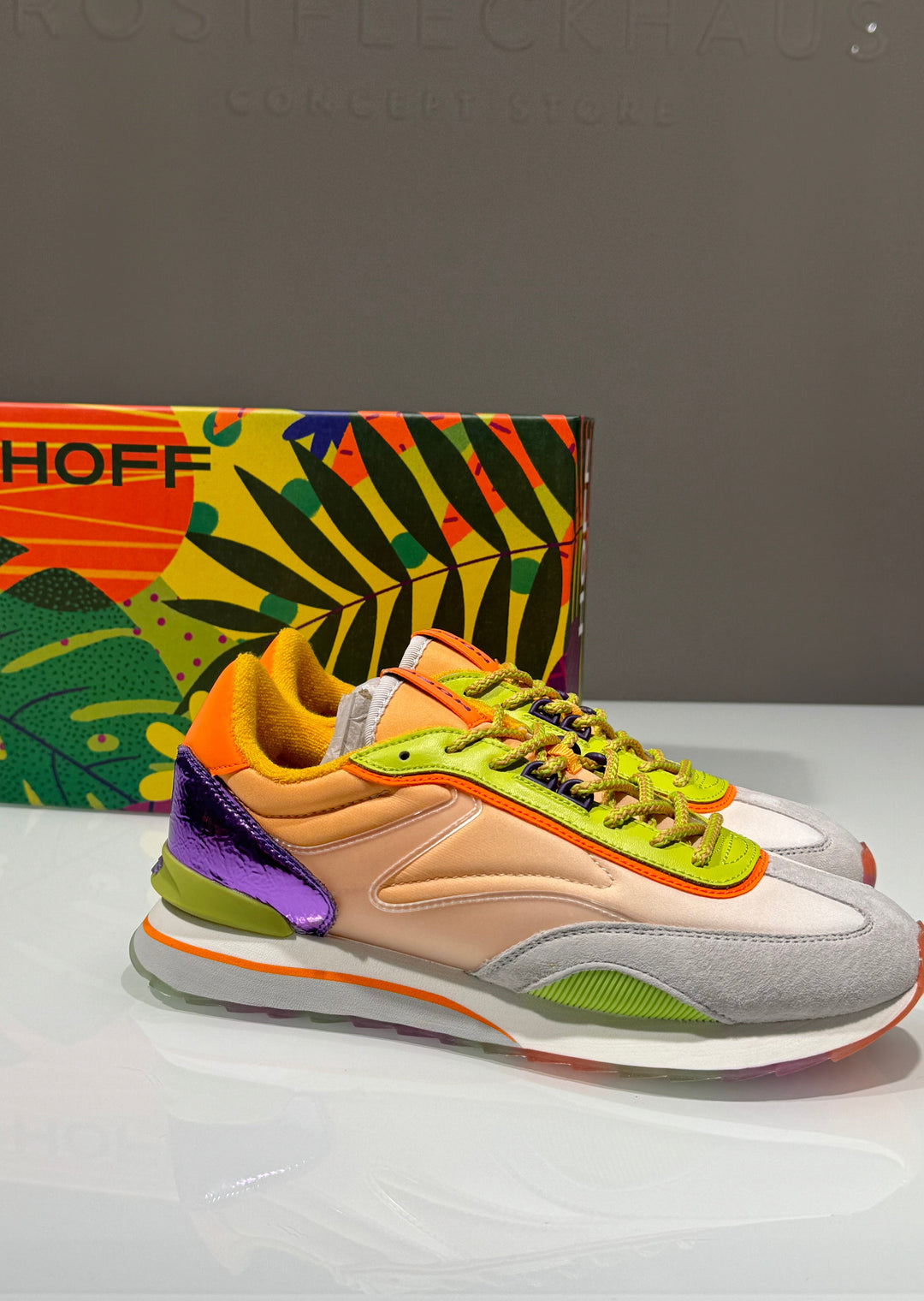 Hoff Sneaker - "Lychee" Orange/Lila/Grün