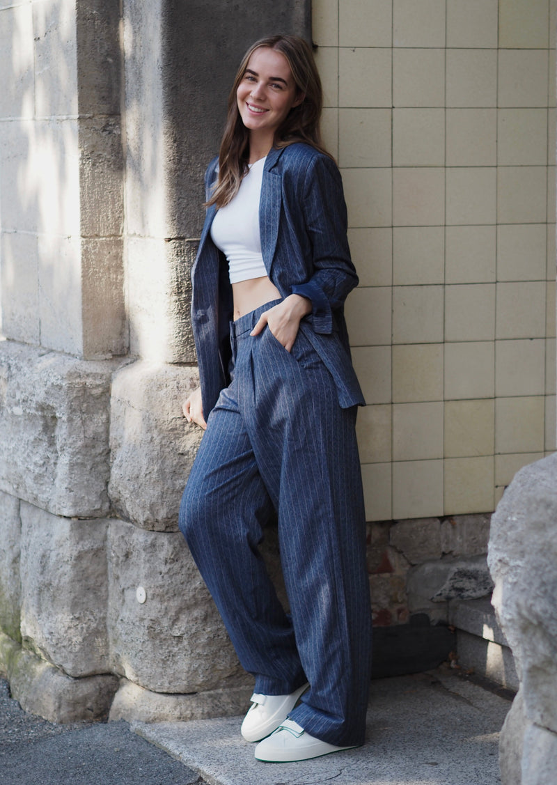 Milano Italy Anzughose - dark blue print