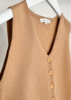 Strickweste "Saana" - Camel