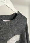 Oversized Strickpullover "Callie" - Anthrazit/Grey
