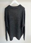 Oversized Strickpullover "Callie" - Anthrazit/Grey