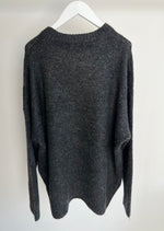 Oversized Strickpullover "Callie" - Anthrazit/Grey