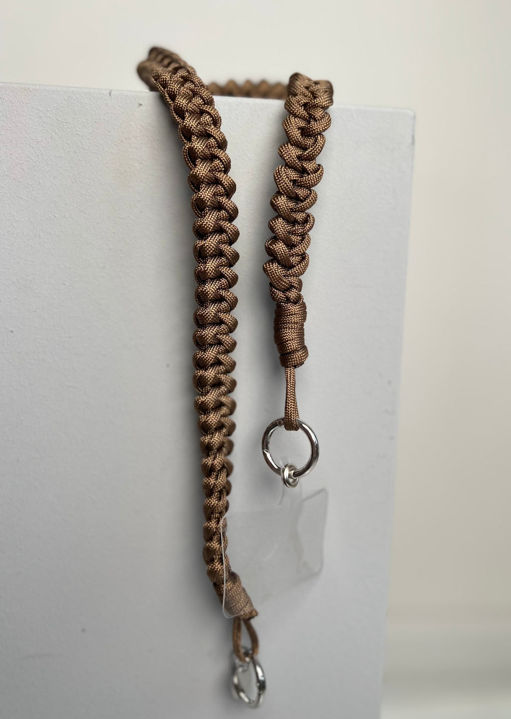 Geflochtene Handykette - Braun