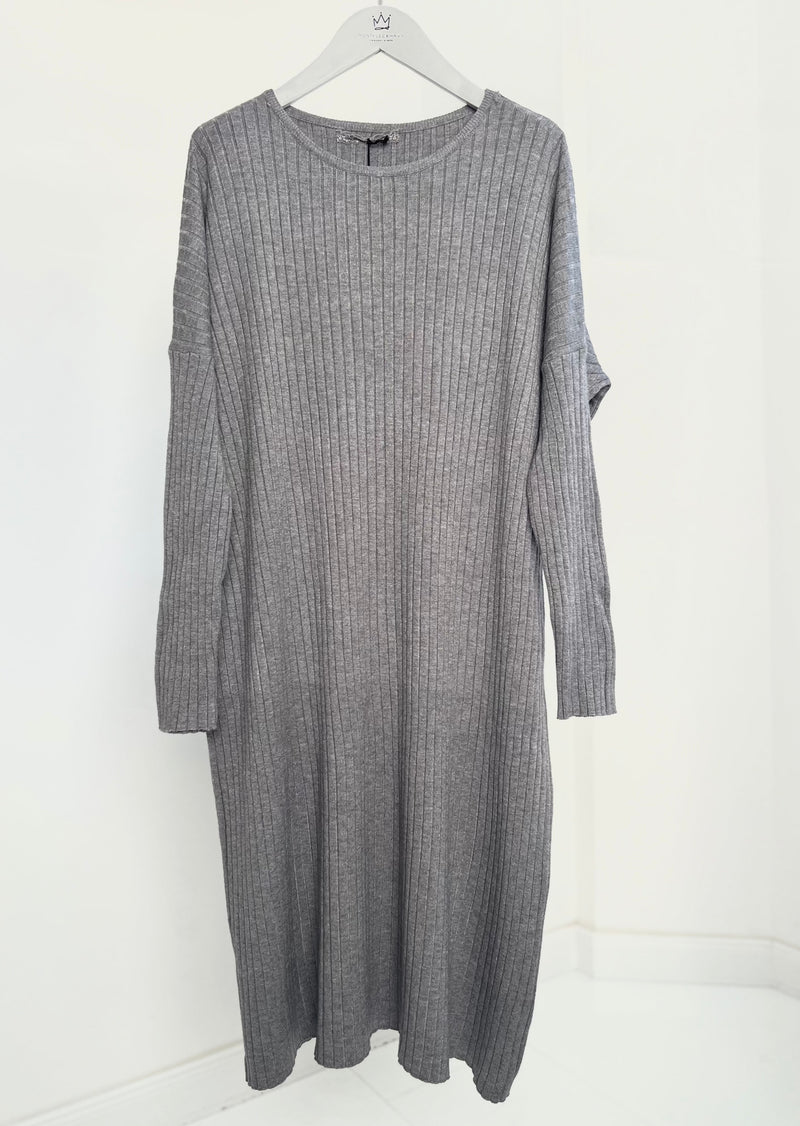 Strickkleid - "Sanni" - Grau