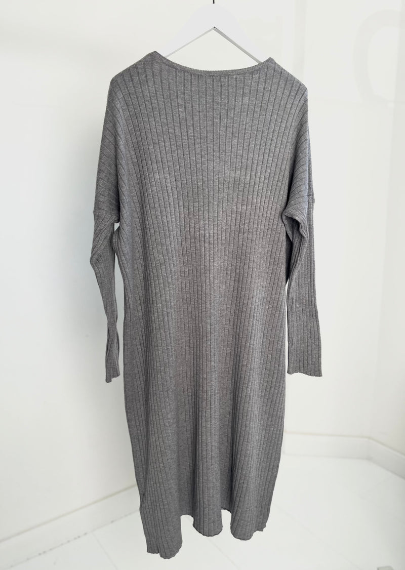 Strickkleid - "Sanni" - Grau