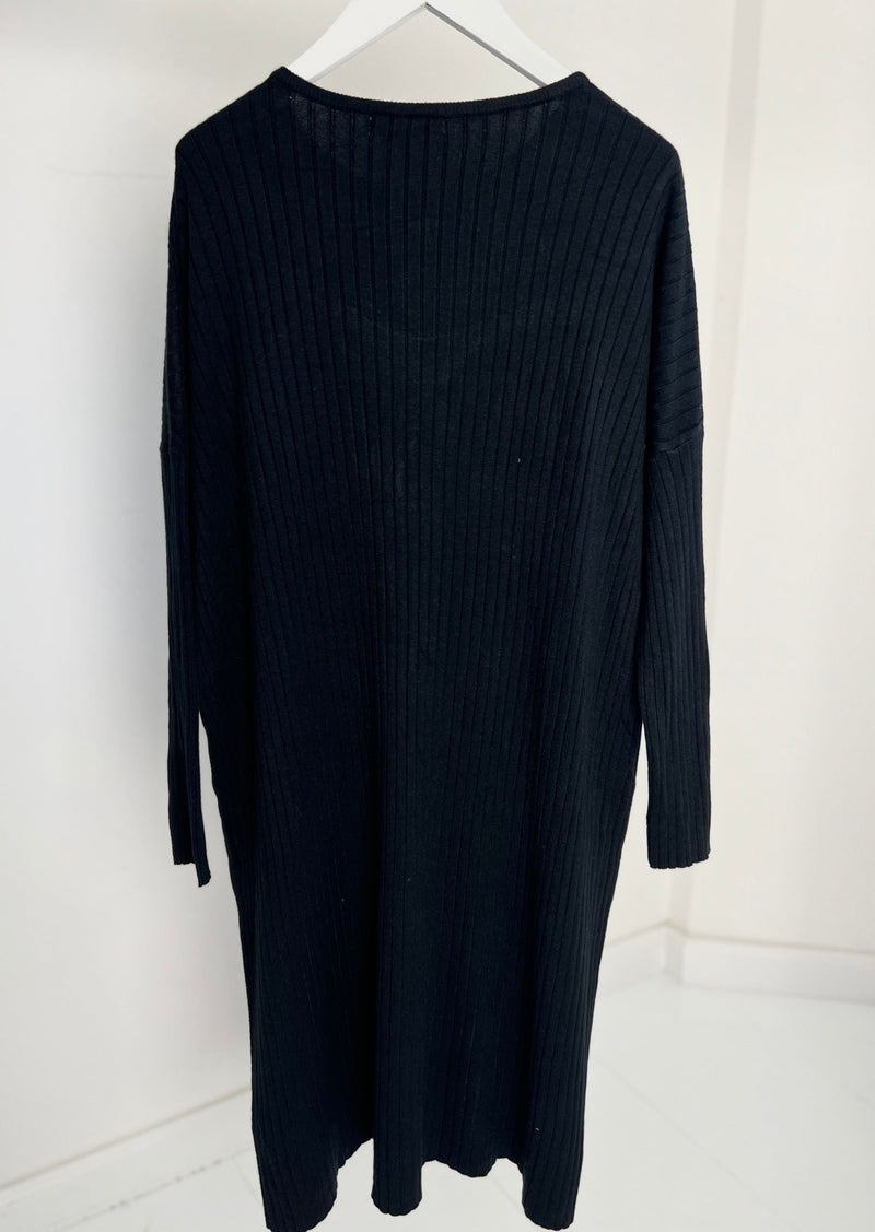 Strickkleid - "Sanni" - Schwarz