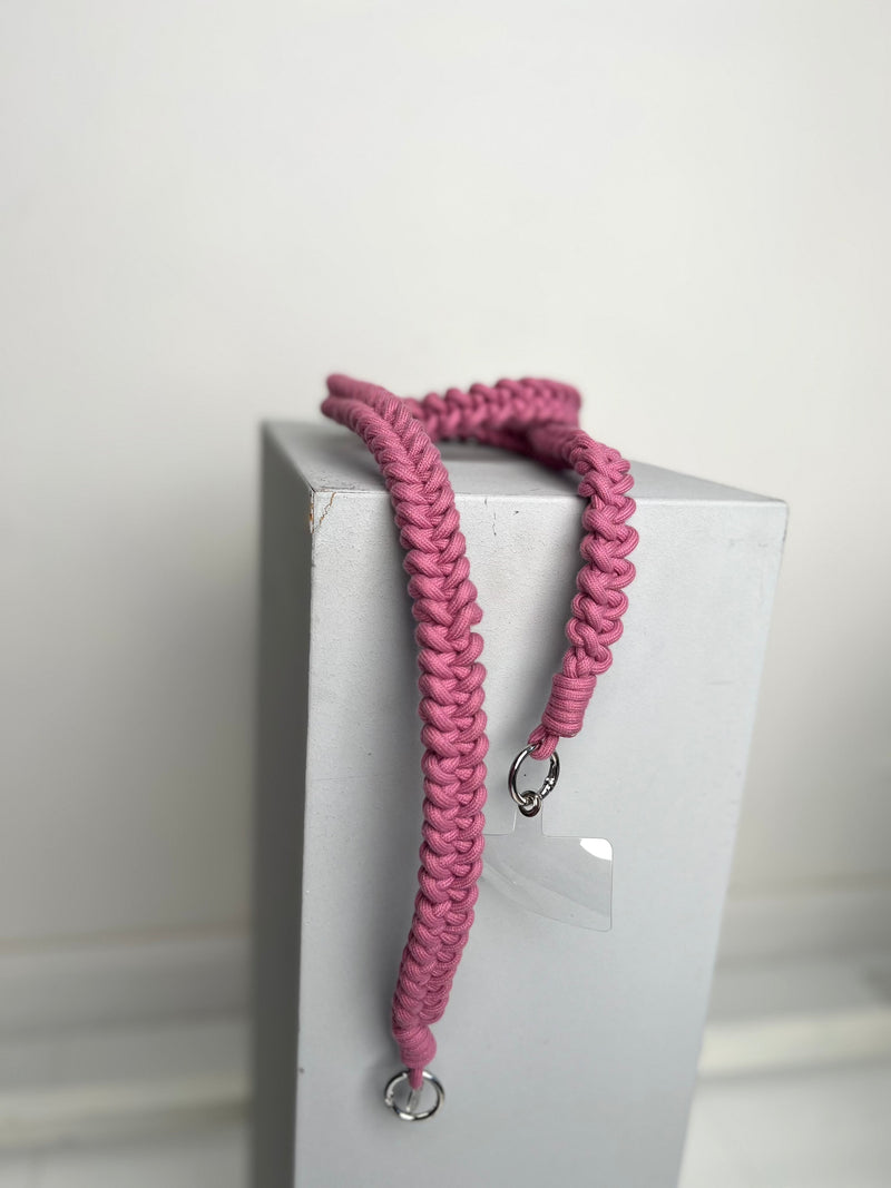 Geflochtene Handykette - Beere