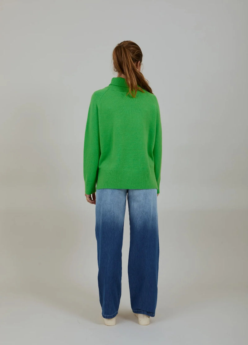 Coster Copenhagen - Strickpullover mit Kragen - Forest Green