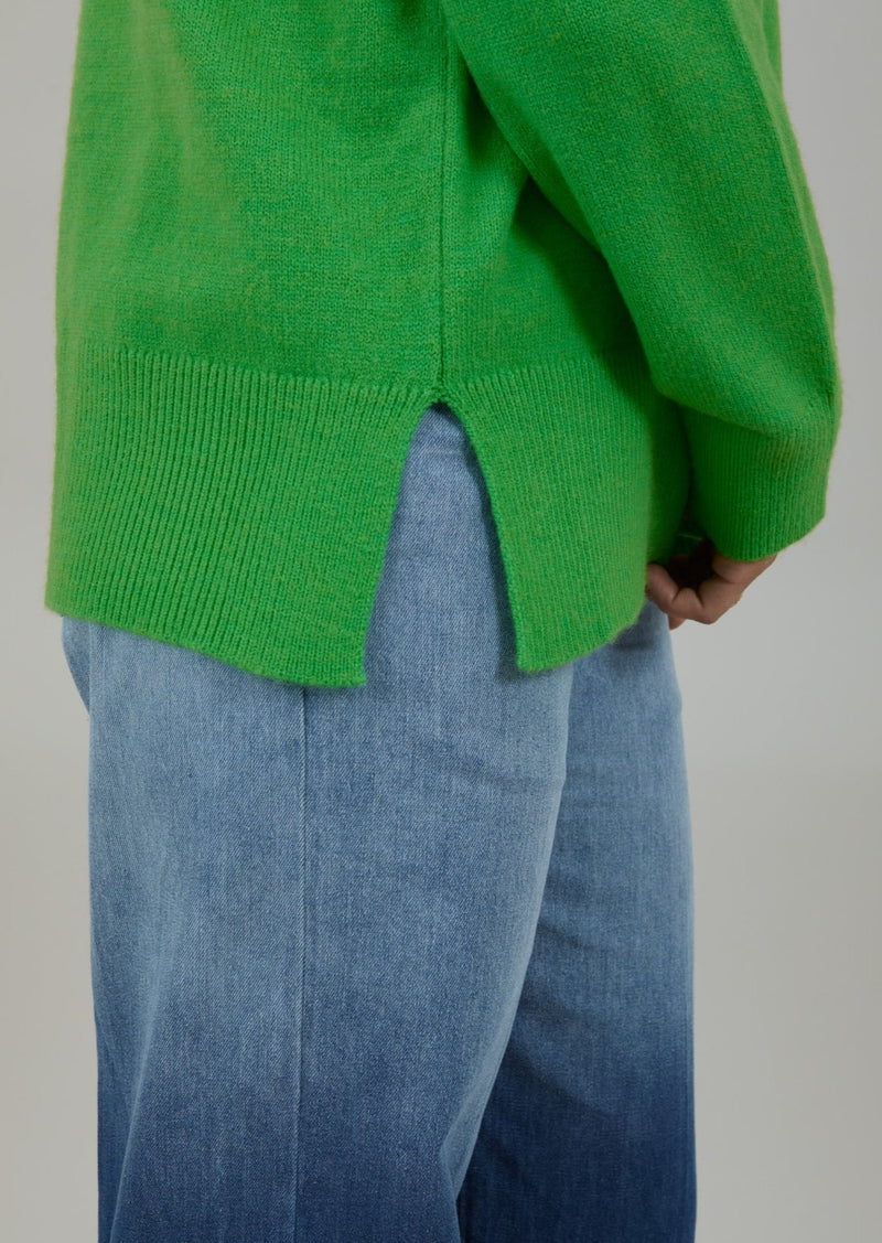 Coster Copenhagen - Strickpullover mit Kragen - Forest Green