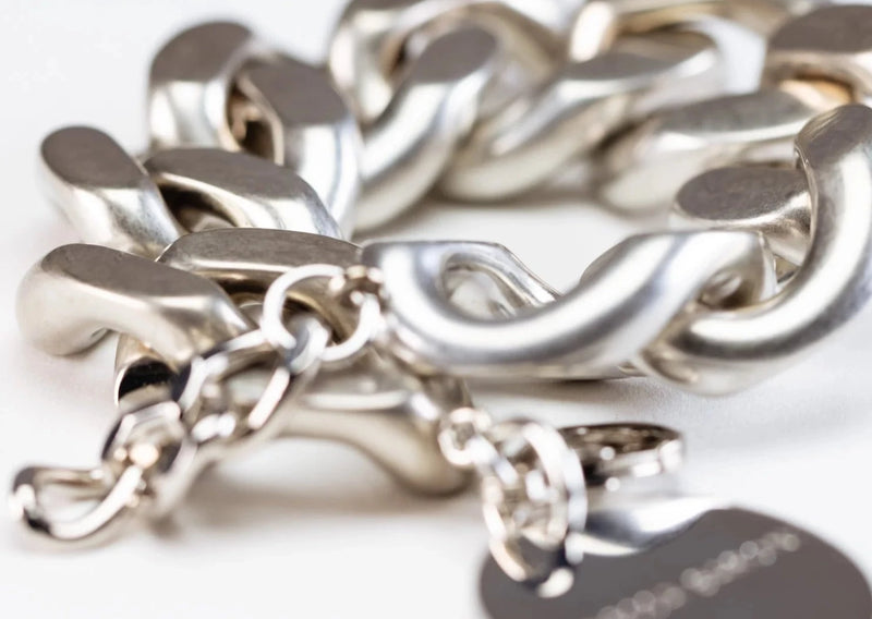 Vanessa Baroni - Flat Chain Bracelet - Silver vintage