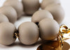 Vanessa Baroni - Beads Barcelet -  matt light taupe