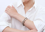 Vanessa Baroni - Flat Chain Bracelet - Silver vintage