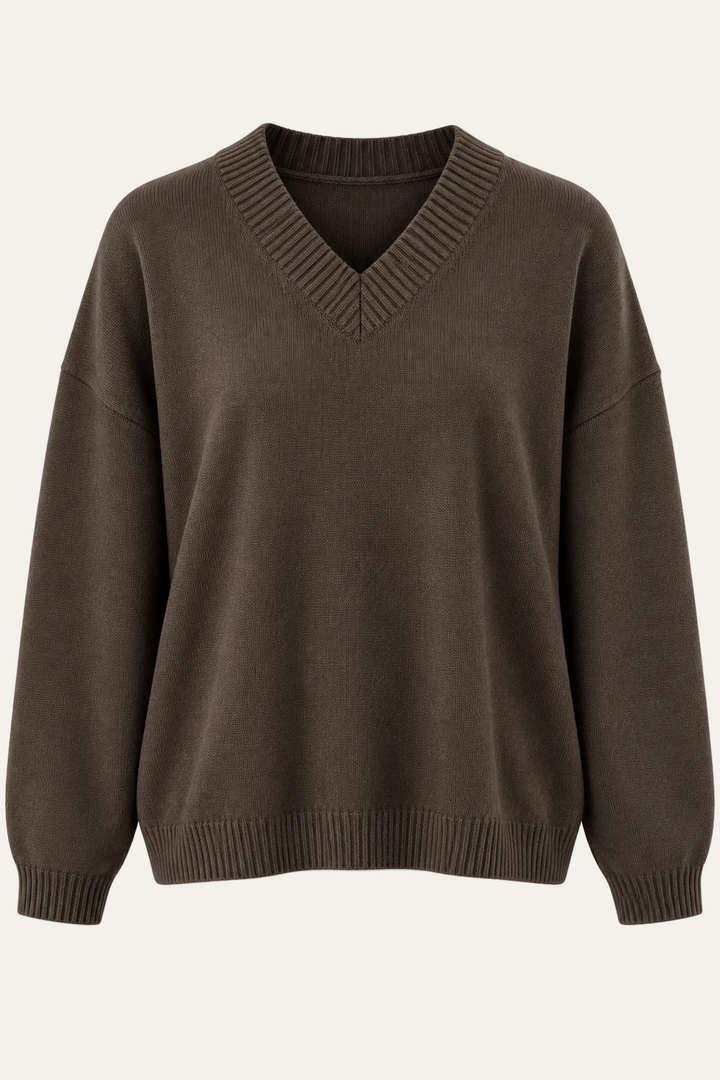 V-Ausschnitt Pullover "Rubyy"