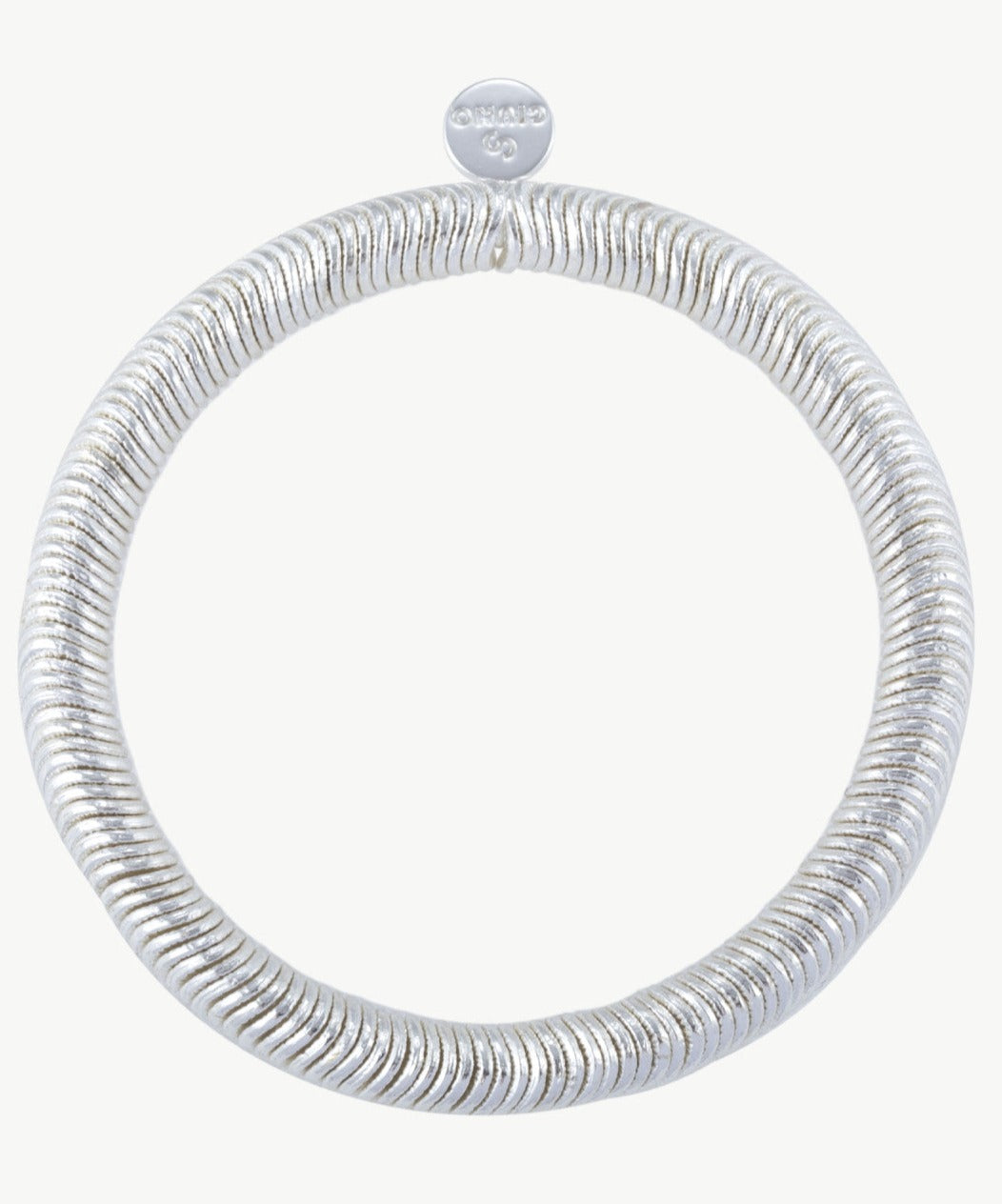 Elastisches Armband mit flachen Perlen