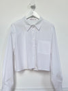 Cropped Bluse "Maxima" - Weiß