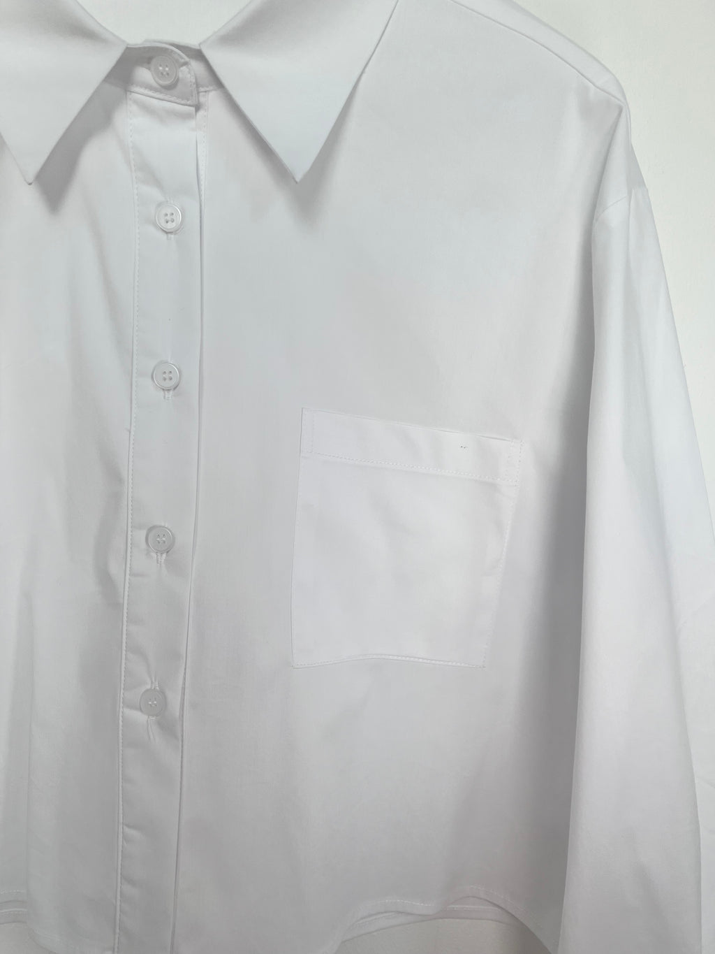 Cropped Bluse "Maxima" - Weiß