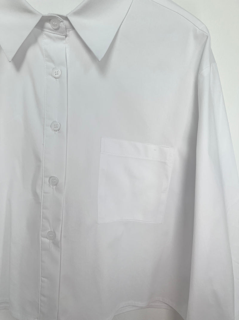 Cropped Bluse "Maxima" - Weiß